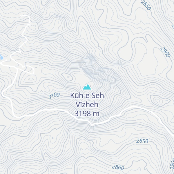 Map of Kūh-e Seh Vīzheh