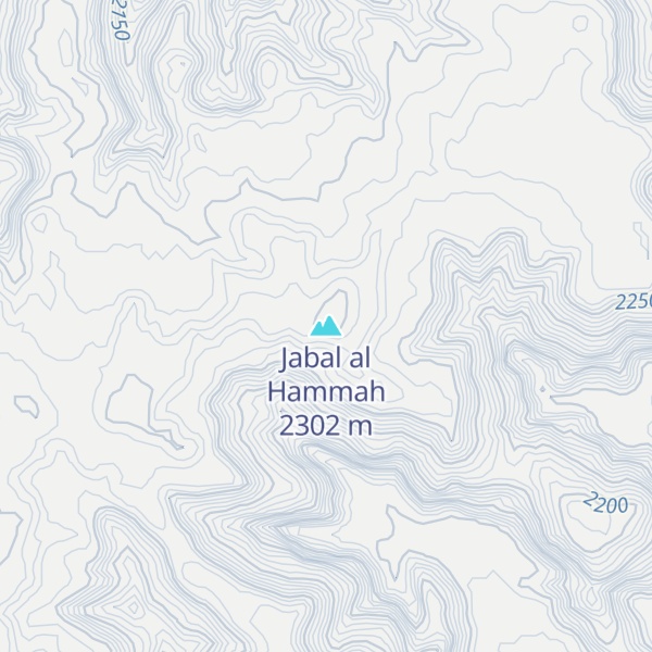 Map of Jabal al Hammah