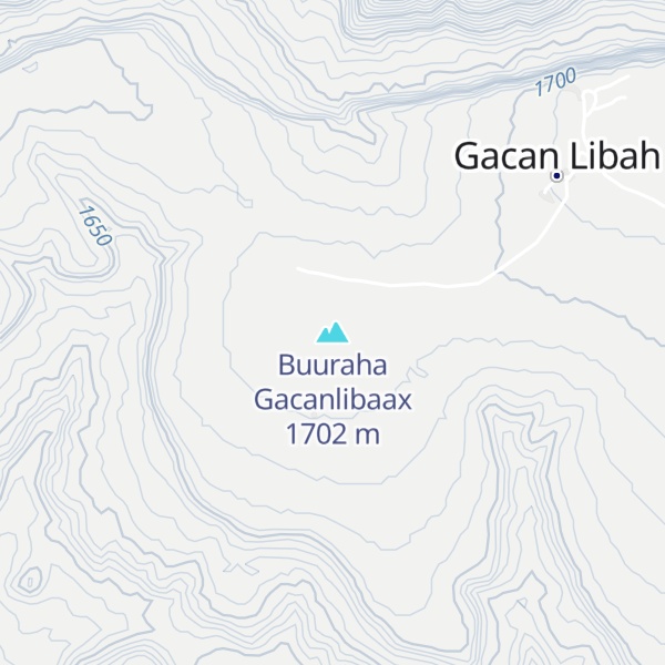 Map of Buuraha Gacanlibaax