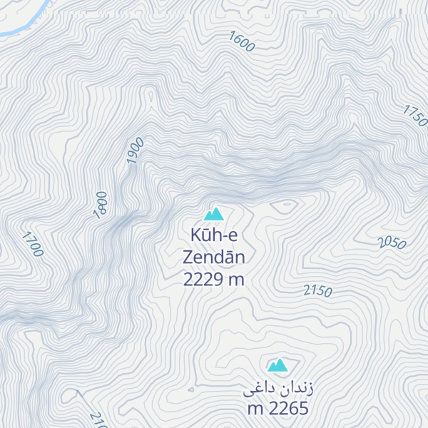 Map of Kūh-e Zendān