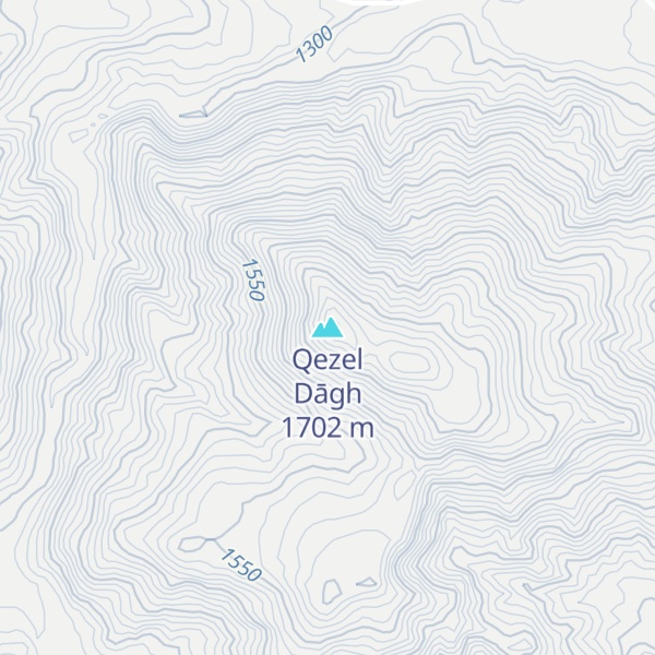 Map of Qezel Dāgh