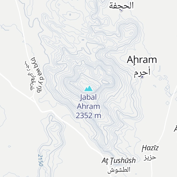 Map of Jabal Ahram