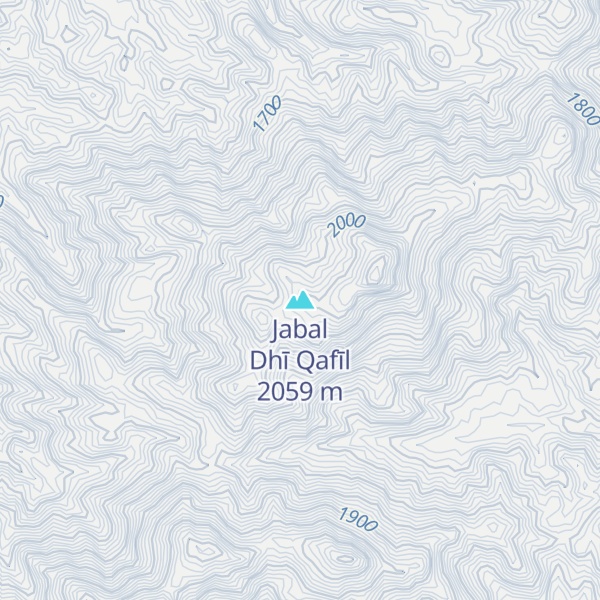 Map of Jabal Dhī Qafīl