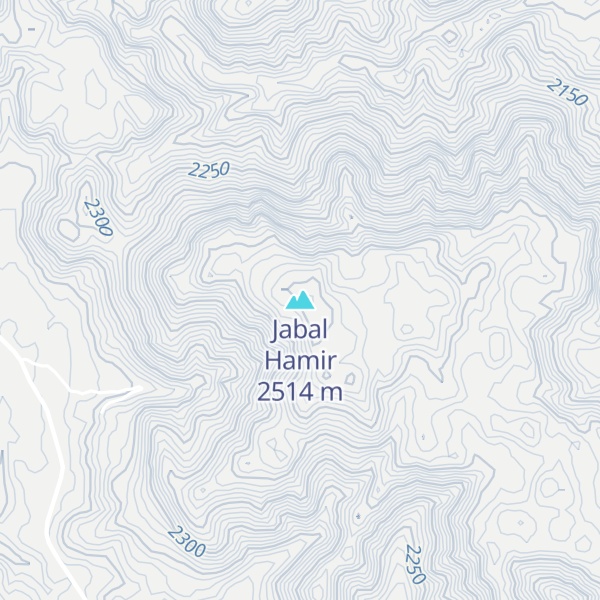 Map of Jabal Hamir