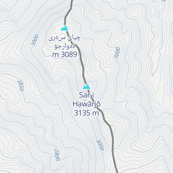 Map of Sar-i Hawārjō