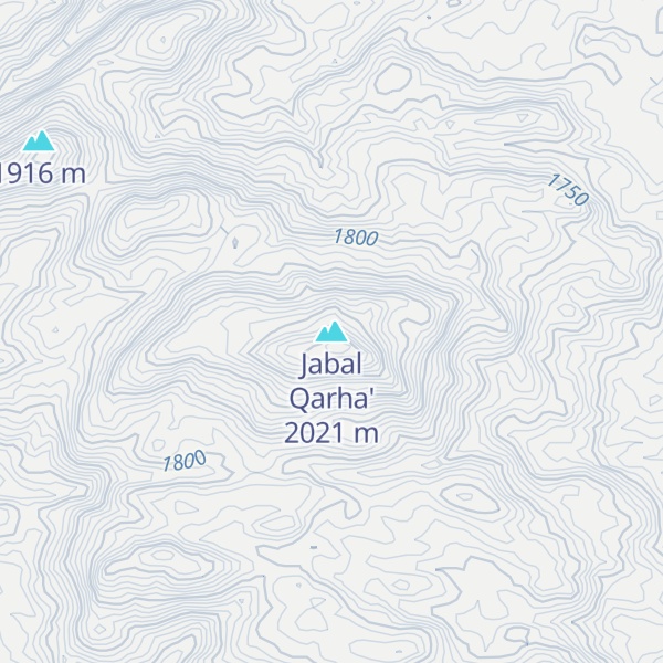 Map of Jabal Qarha'