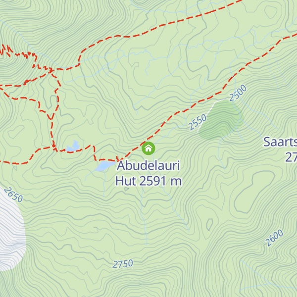 Map of Abudelauri Hut