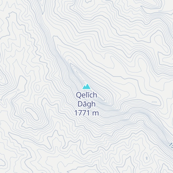 Map of Qelīch Dāgh