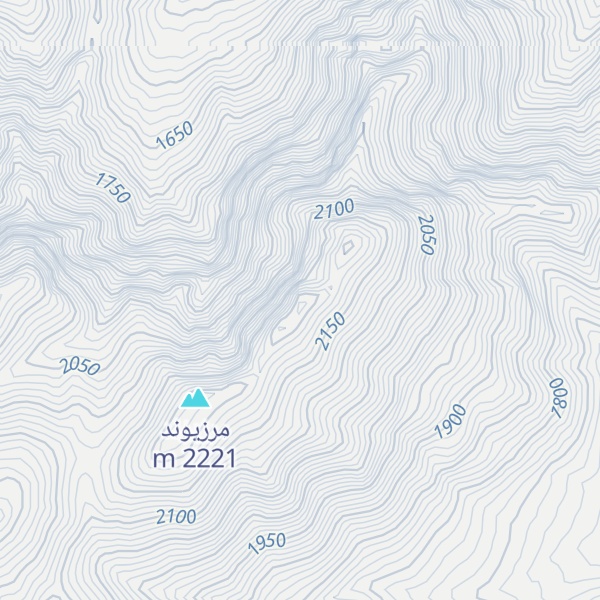 Map of Kūh-e Mārznavīd