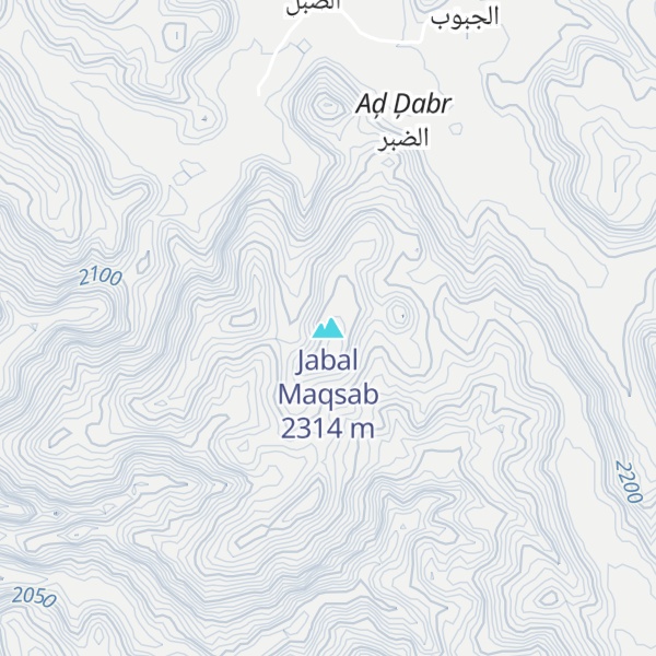 Map of Jabal Maqsab
