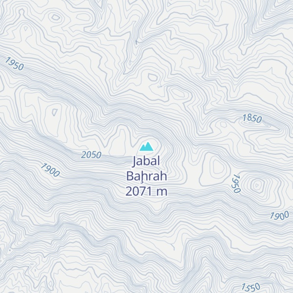 Map of Jabal Baḩrah