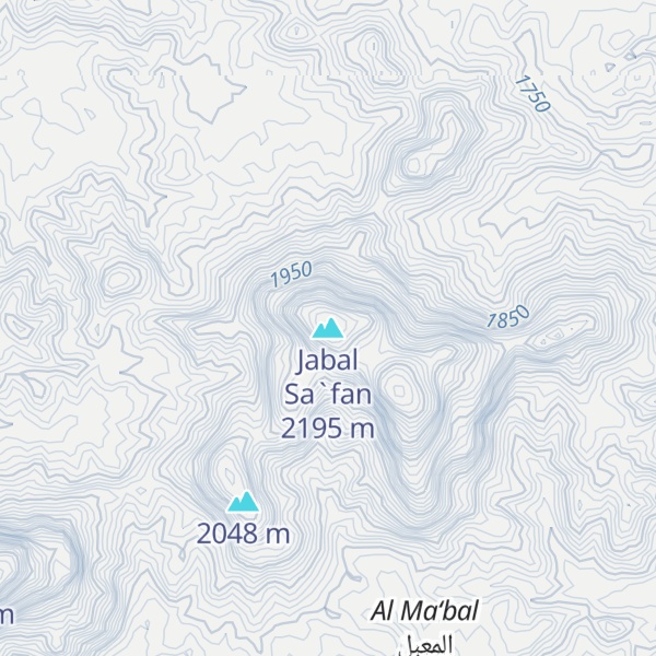 Map of Jabal Sa`fan