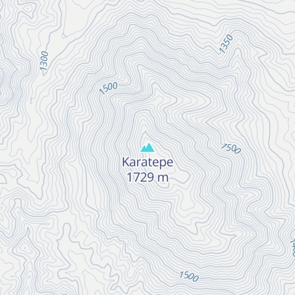 Map of Karatepe