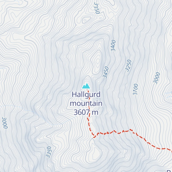 Map of Hallgurd mountain