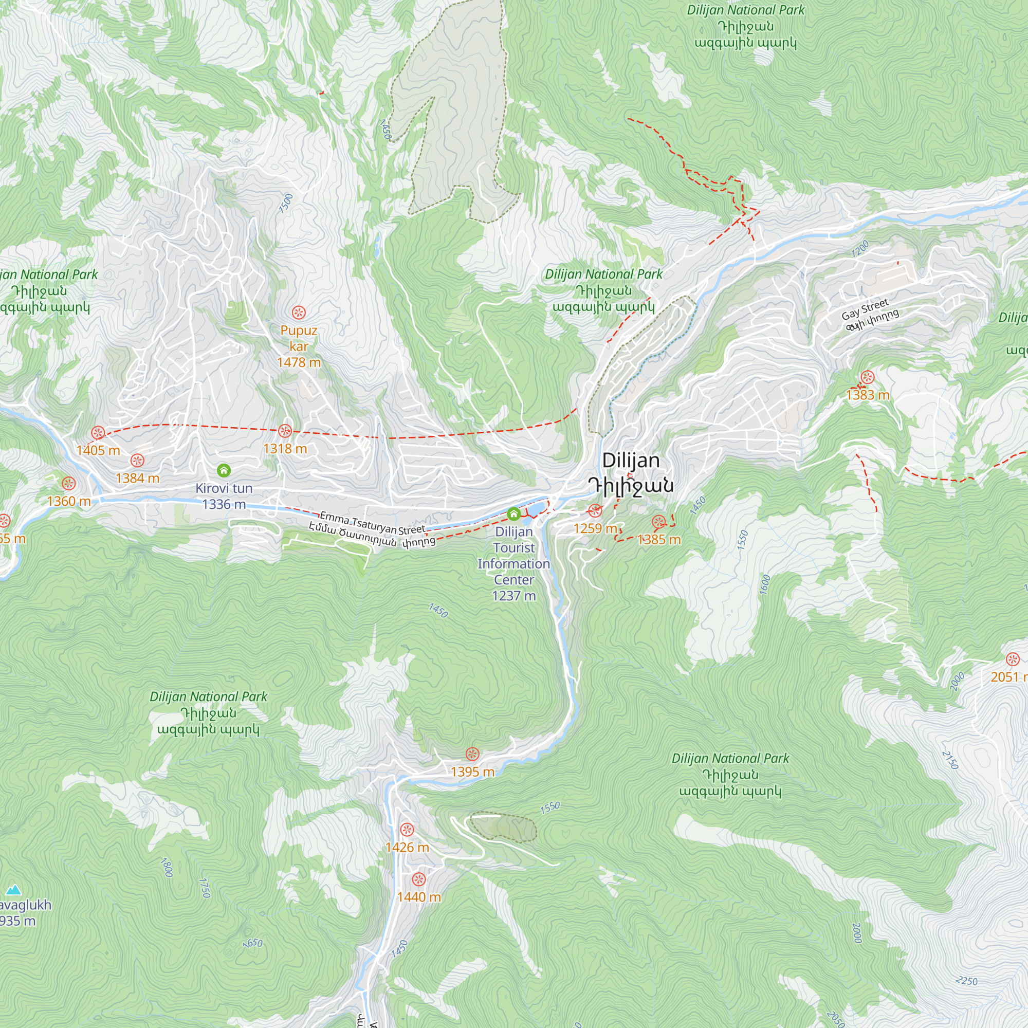 Dilijan Tourist Information Center map