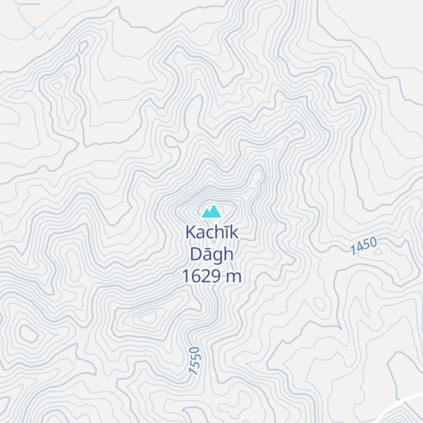 Map of Kachīk Dāgh