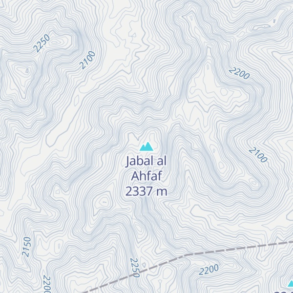 Map of Jabal al Ahfaf