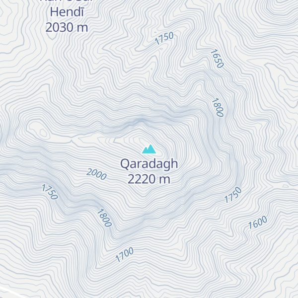 Map of Qaradagh