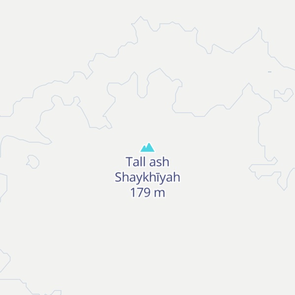 Map of Tall ash Shaykhīyah