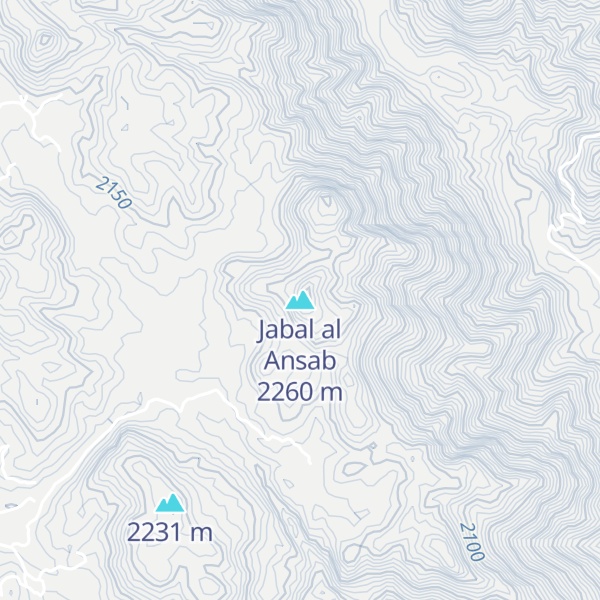 Map of Jabal al Ansab