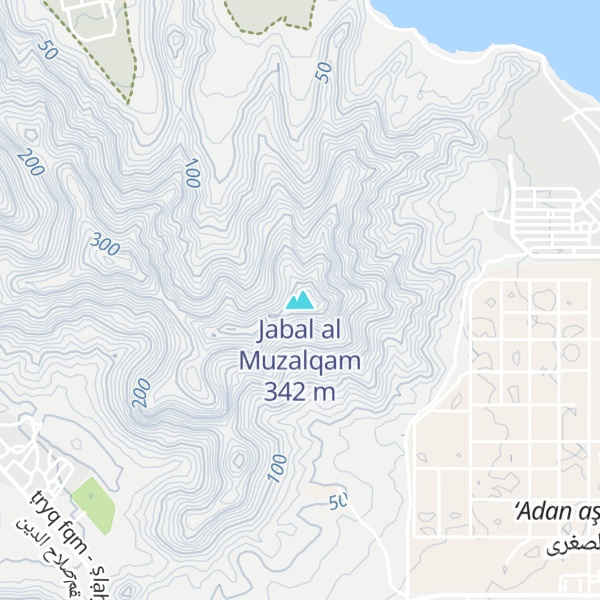 Map of Jabal al Muzalqam