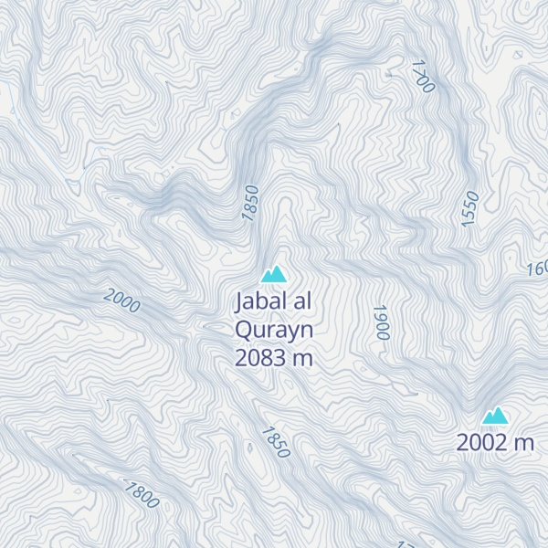 Map of Jabal al Qurayn
