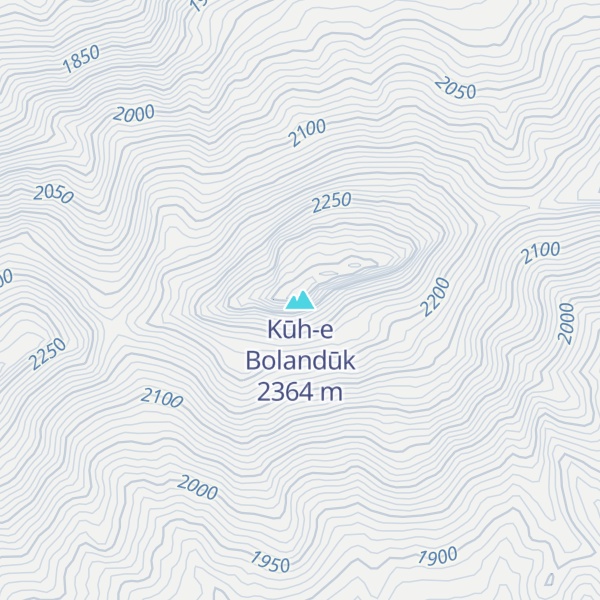 Map of Kūh-e Bolandūk