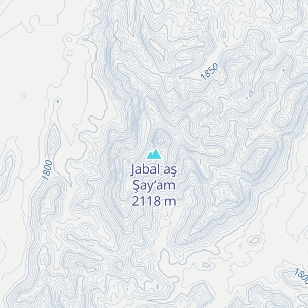 Map of Jabal aş Şay‘am