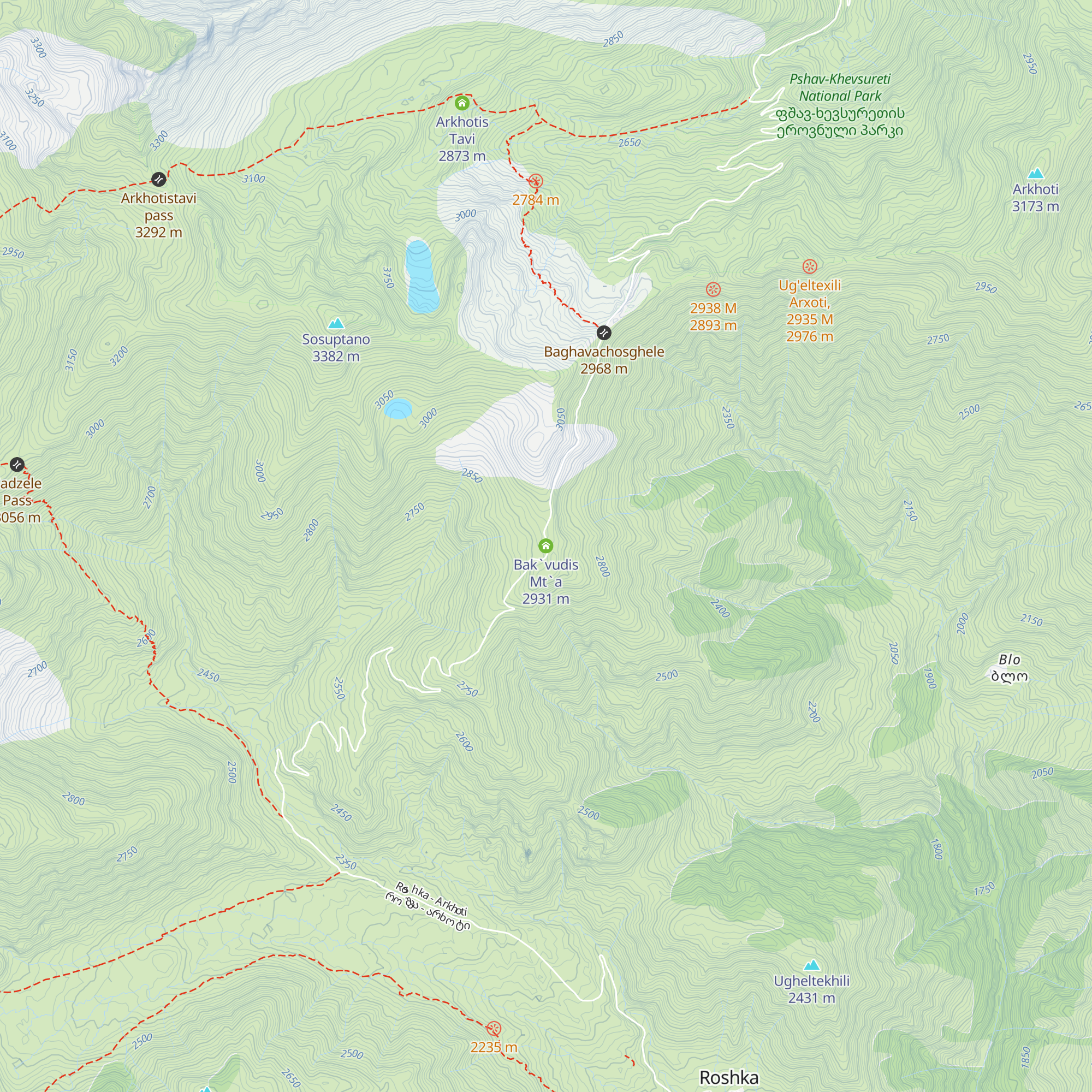 Bak`vudis Mt`a map