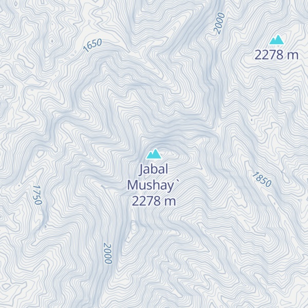 Map of Jabal Mushay`