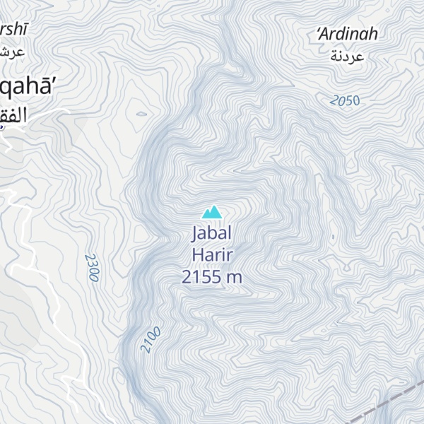 Map of Jabal Harir