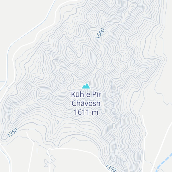 Map of Kūh-e Pīr Chāvosh