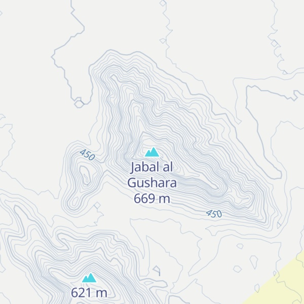 Map of Jabal al Gushara