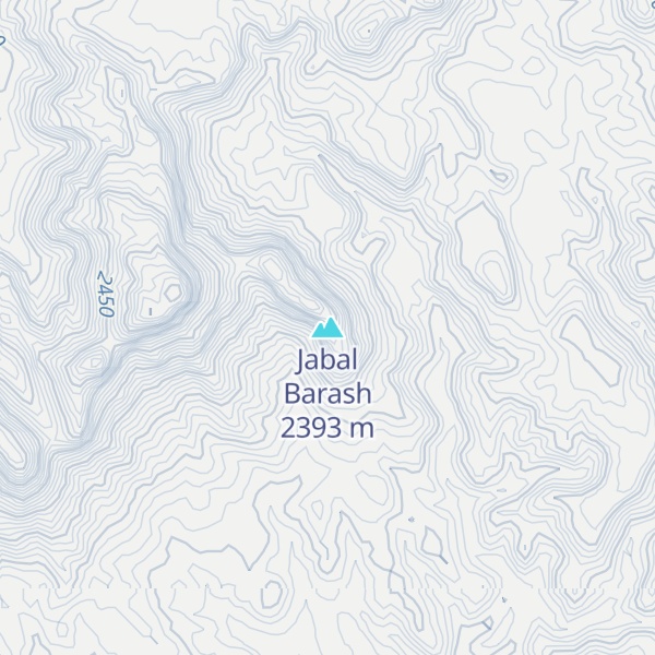 Map of Jabal Barash