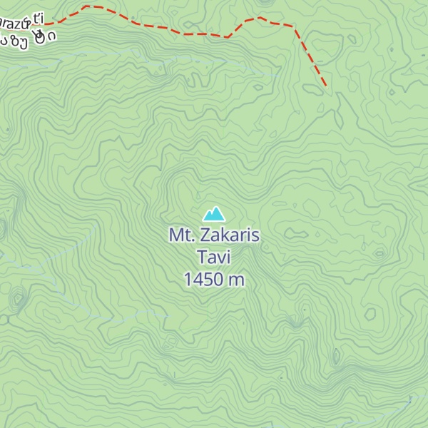 Map of Mt. Zakaris Tavi
