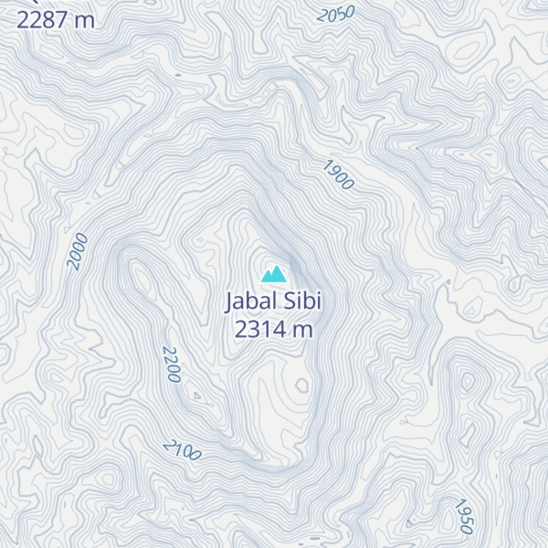 Map of Jabal Sibi