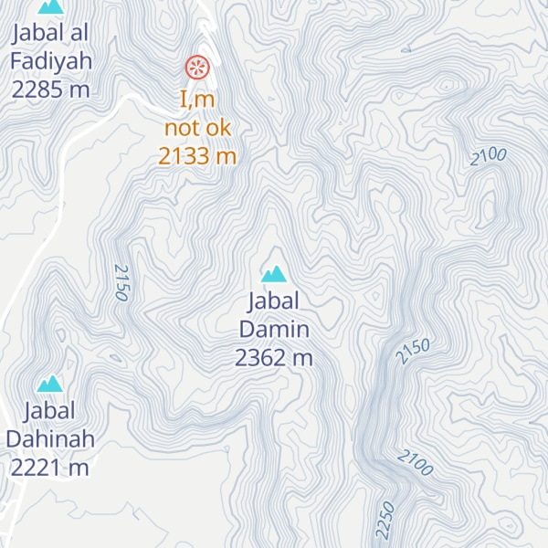 Map of Jabal Damin