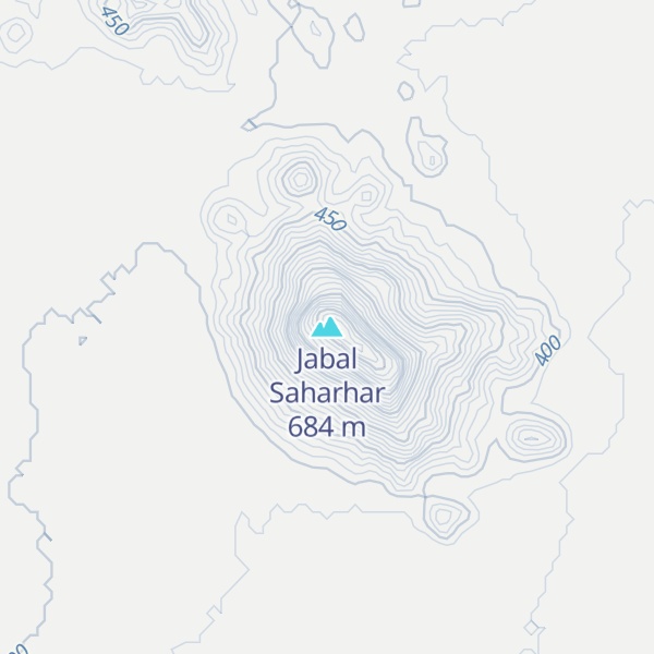 Map of Jabal Saharhar
