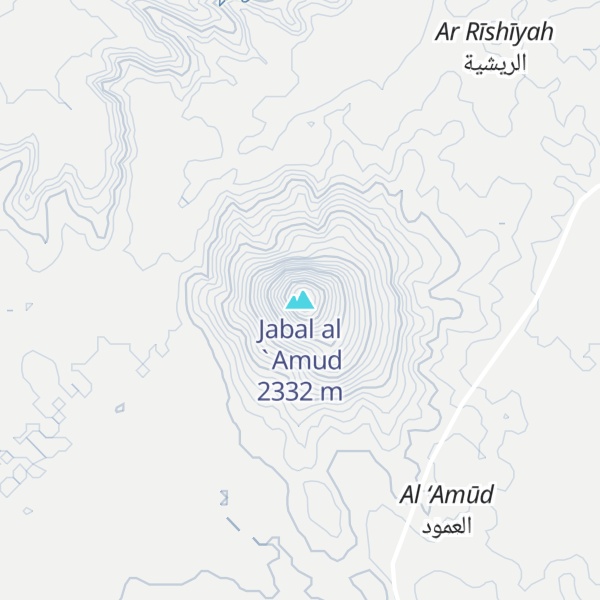 Map of Jabal al `Amud