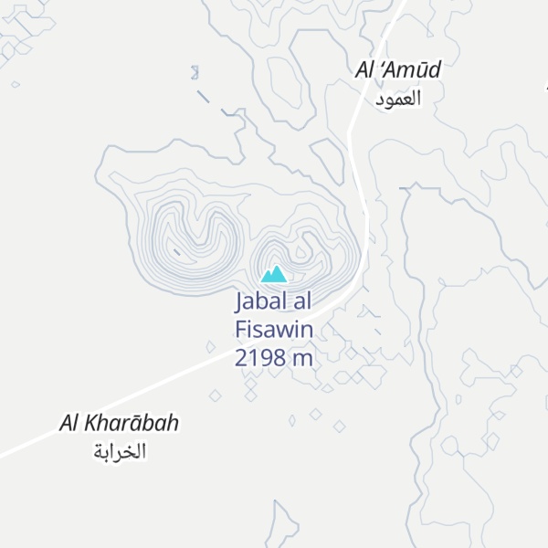 Map of Jabal al Fisawin