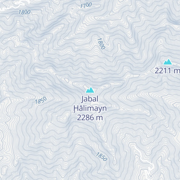 Map of Jabal Ḩālimayn