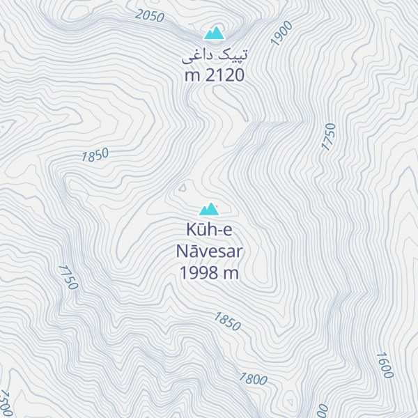Map of Kūh-e Nāvesar
