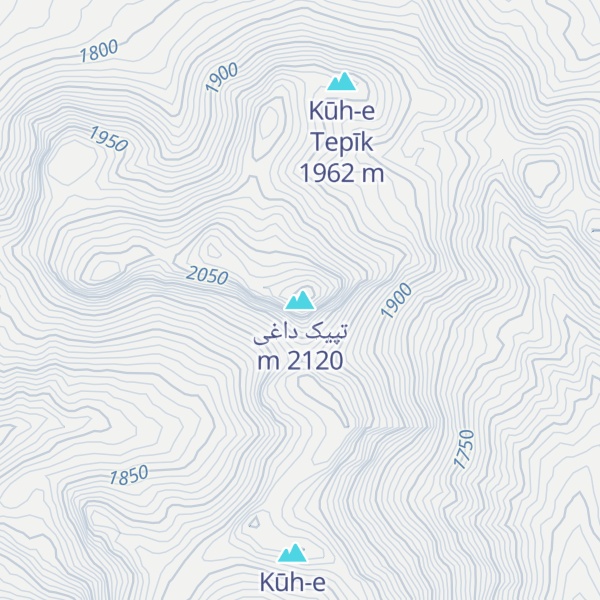 Map of تپیک داغی