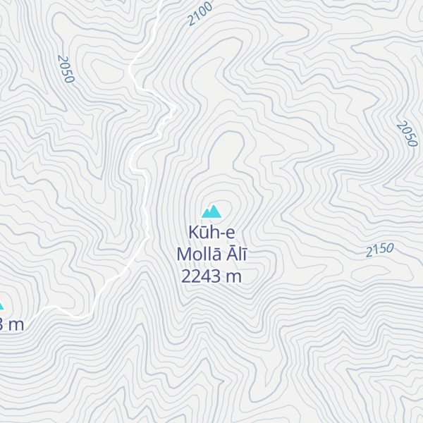 Map of Kūh-e Mollā Ālī