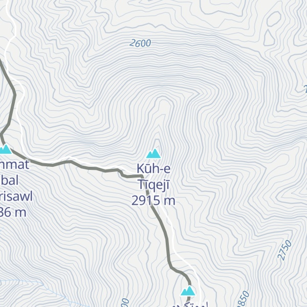 Map of Kūh-e Tīqejī