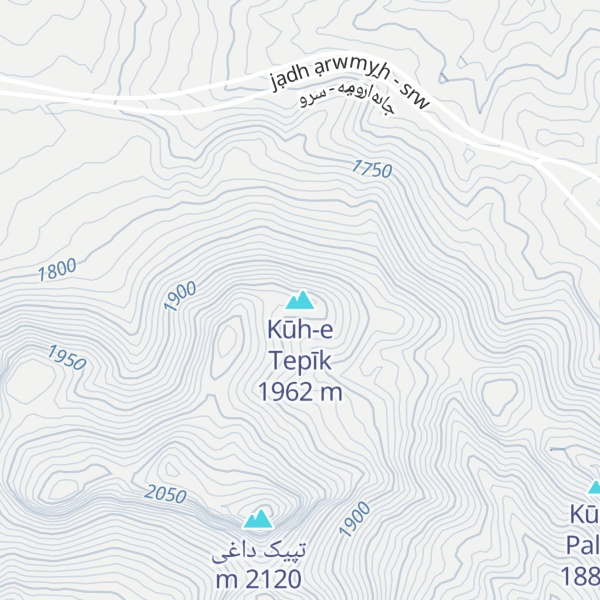 Map of Kūh-e Tepīk