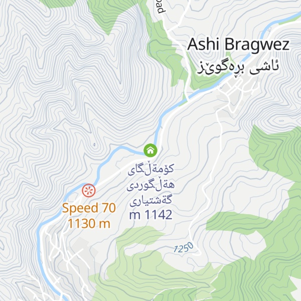 Map of كۆمةڵگای هةڵگوردی گةشتیاری