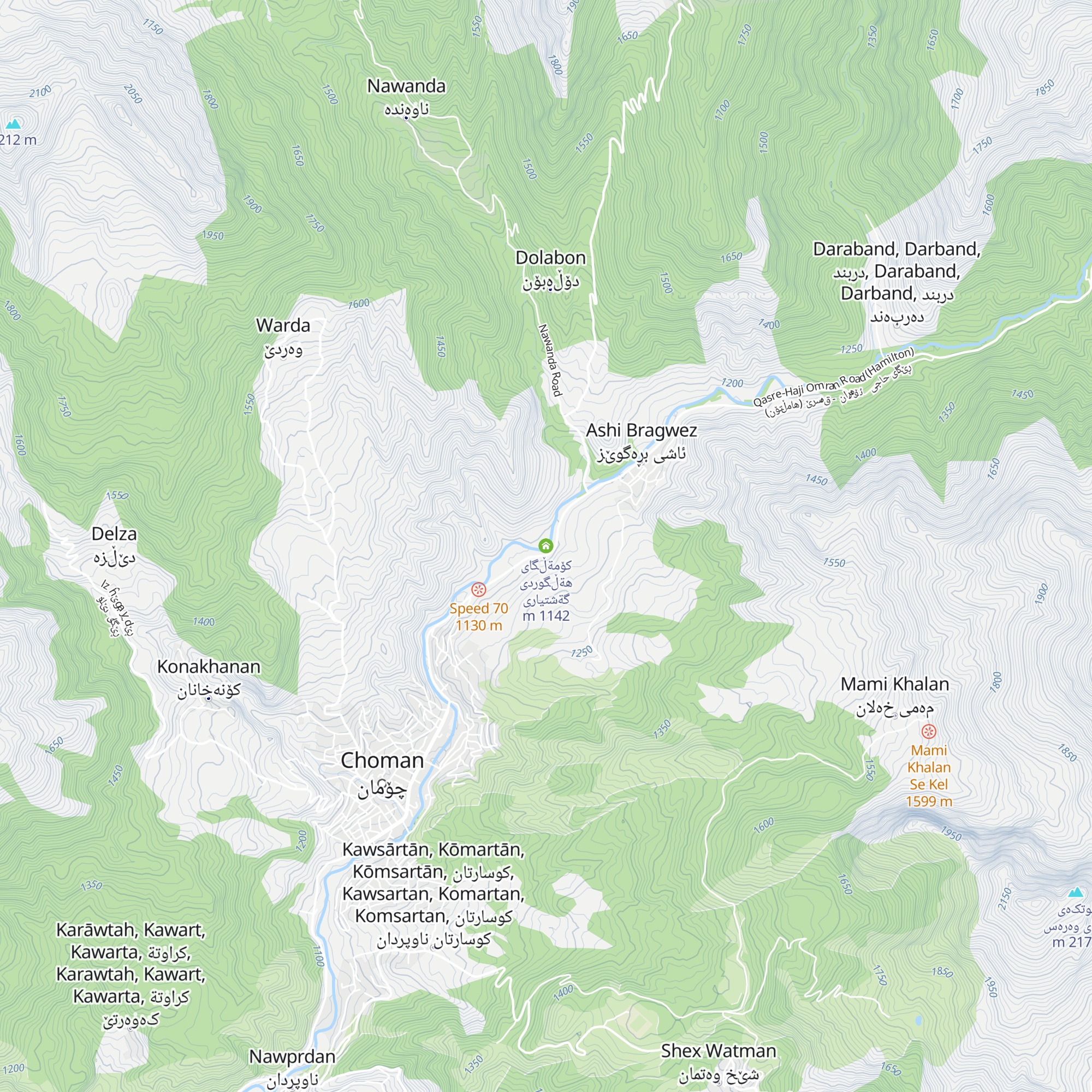 كۆمةڵگای هةڵگوردی گةشتیاری map