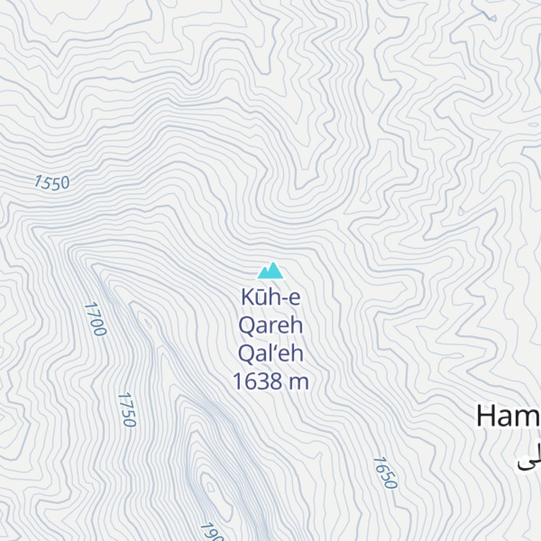 Map of Kūh-e Qareh Qal‘eh