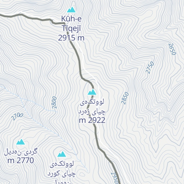 Map of لووتکەی چیای زەرد